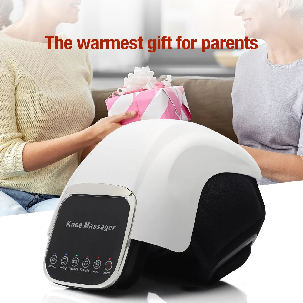 Smart Hot Compress Knee Relaxing Massager Knee Cap Treasure Laser Infrared Elbow Shoulder Massager Relive Joint Pain Stiffness