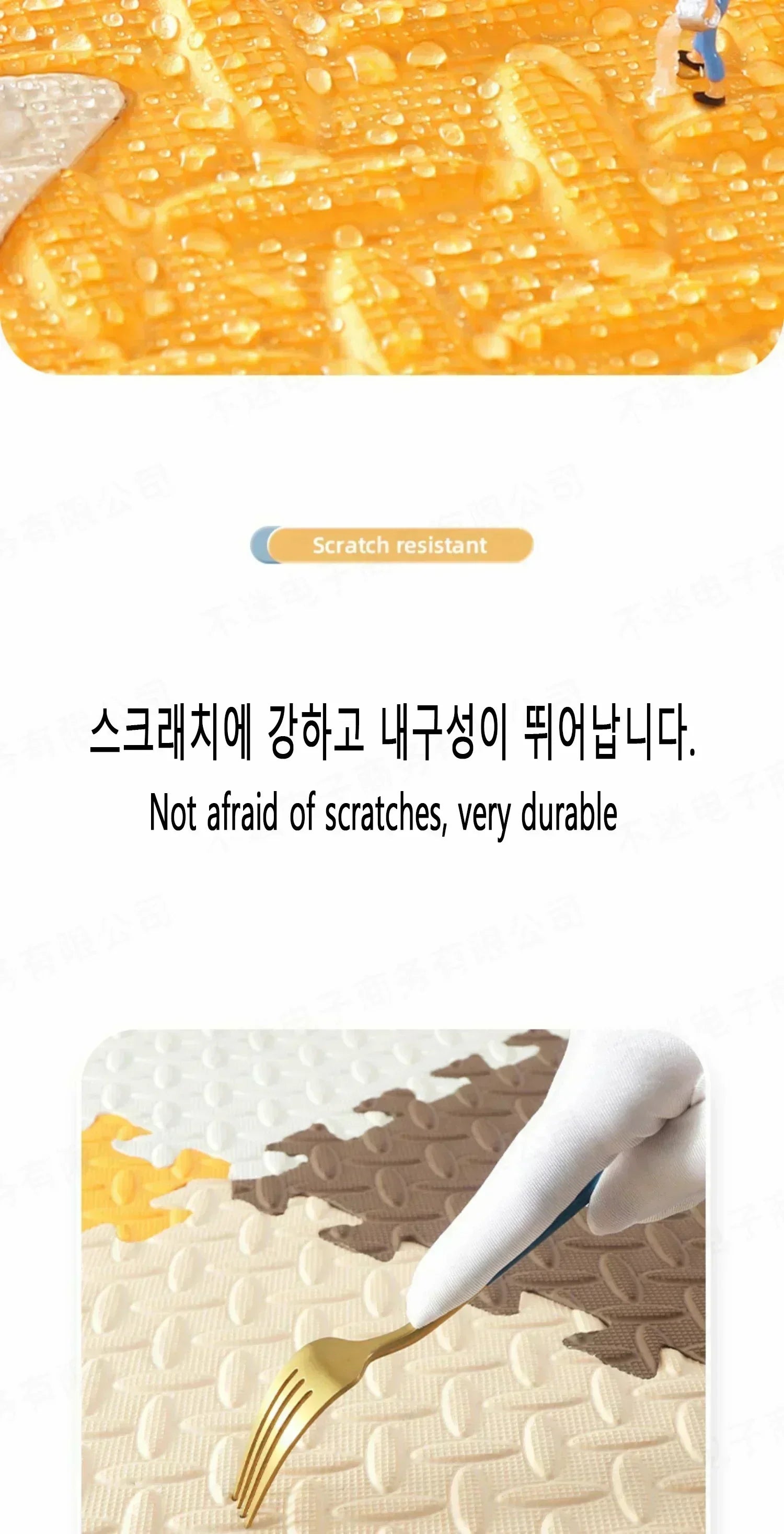 8Pcs/2.5cm Thick Nonslip Baby Crawling Play Mat Soundproof Puzzle Gym Mat for Children's Room and Eco-Friendly Puzzle Mat