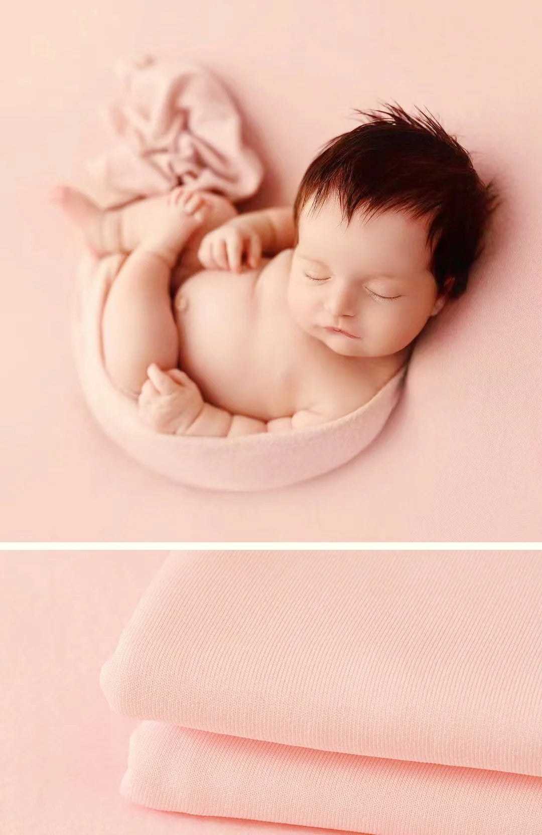 Newborn Photography Props Soft Wrap Blanket Backdrop Stretchable Fabrics for Baby Posing Studio Shooting Photo Accessories