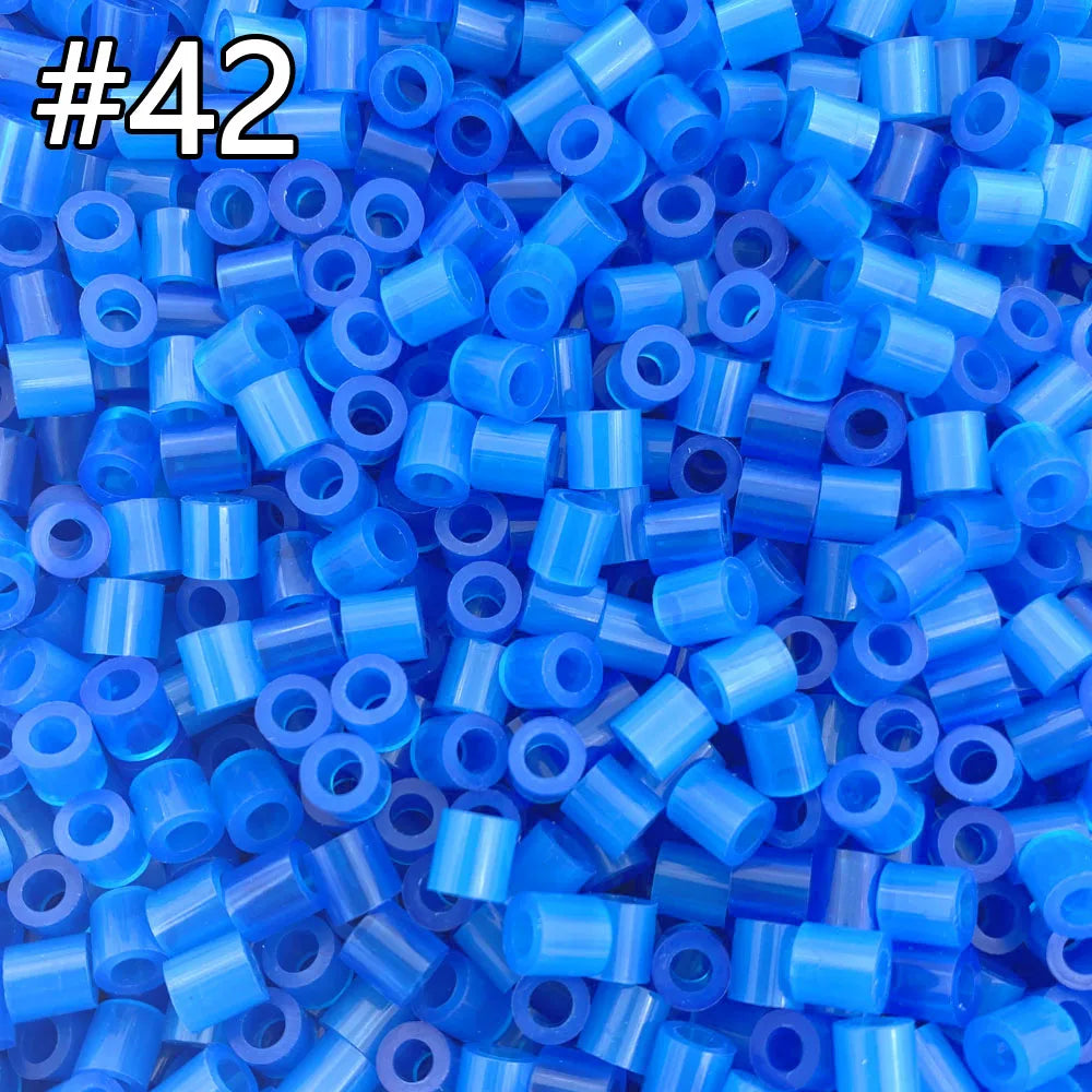 5mm 1000PCS  Black white gray blue green purple Hama Beads for Kids Iron Fuse Beads diy Puzzles Pixel Art Gift Children Toy