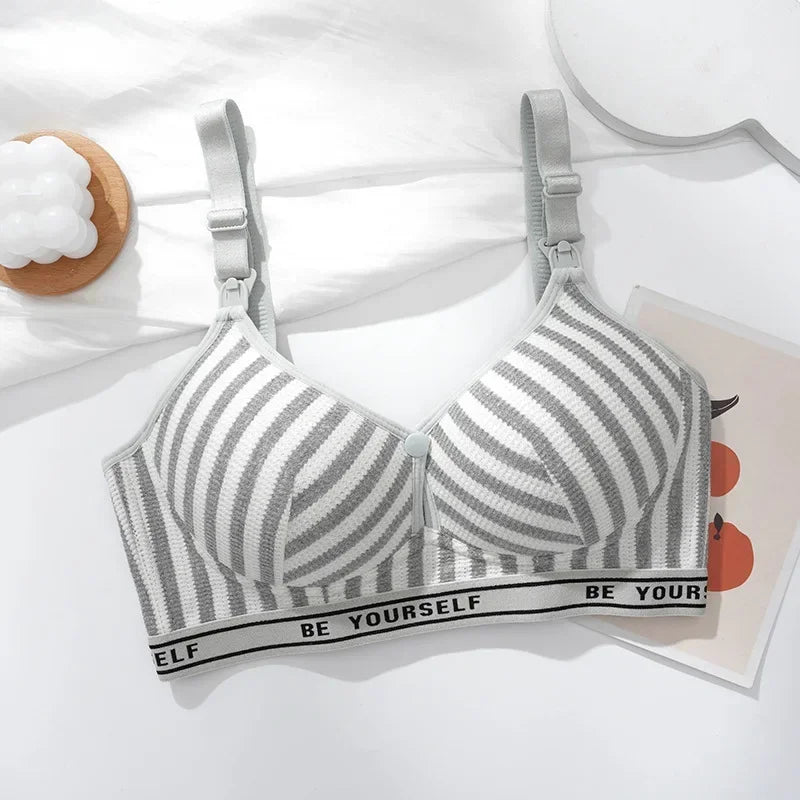 Women Mommy Nursing Underwear Women Mom Cotton Maternity Pregnant Brassiere Female Ladies Mommy Non-steel Ring Breastfeeding Bra