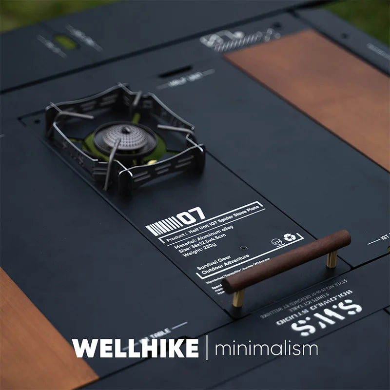 Outdoor SWS Five Unit IGT Table 5 Multi functional Folding Aluminum Alloy Height Adjustable Table