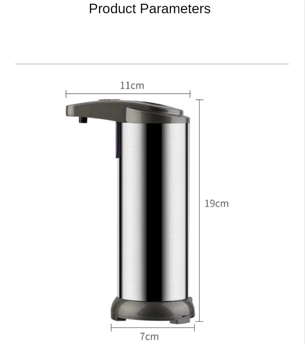 Automatic Sensing Soap Dispenser 250L/8.5oz Touchless Foam Washing Machine with Ultra-Sensitive Infrared Sensor Waterproof Base