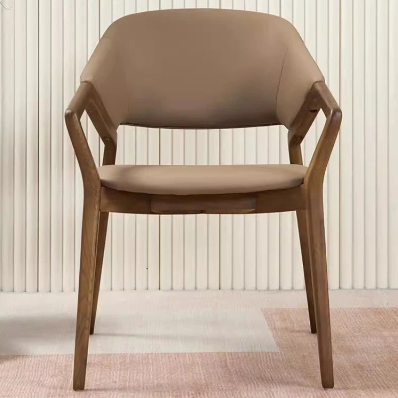 Nordic Simple Chair Solid Wood Italian Lounge Clear Aesthetics Modern Chairs Designer Entrance Minimalist Muebles Furniture