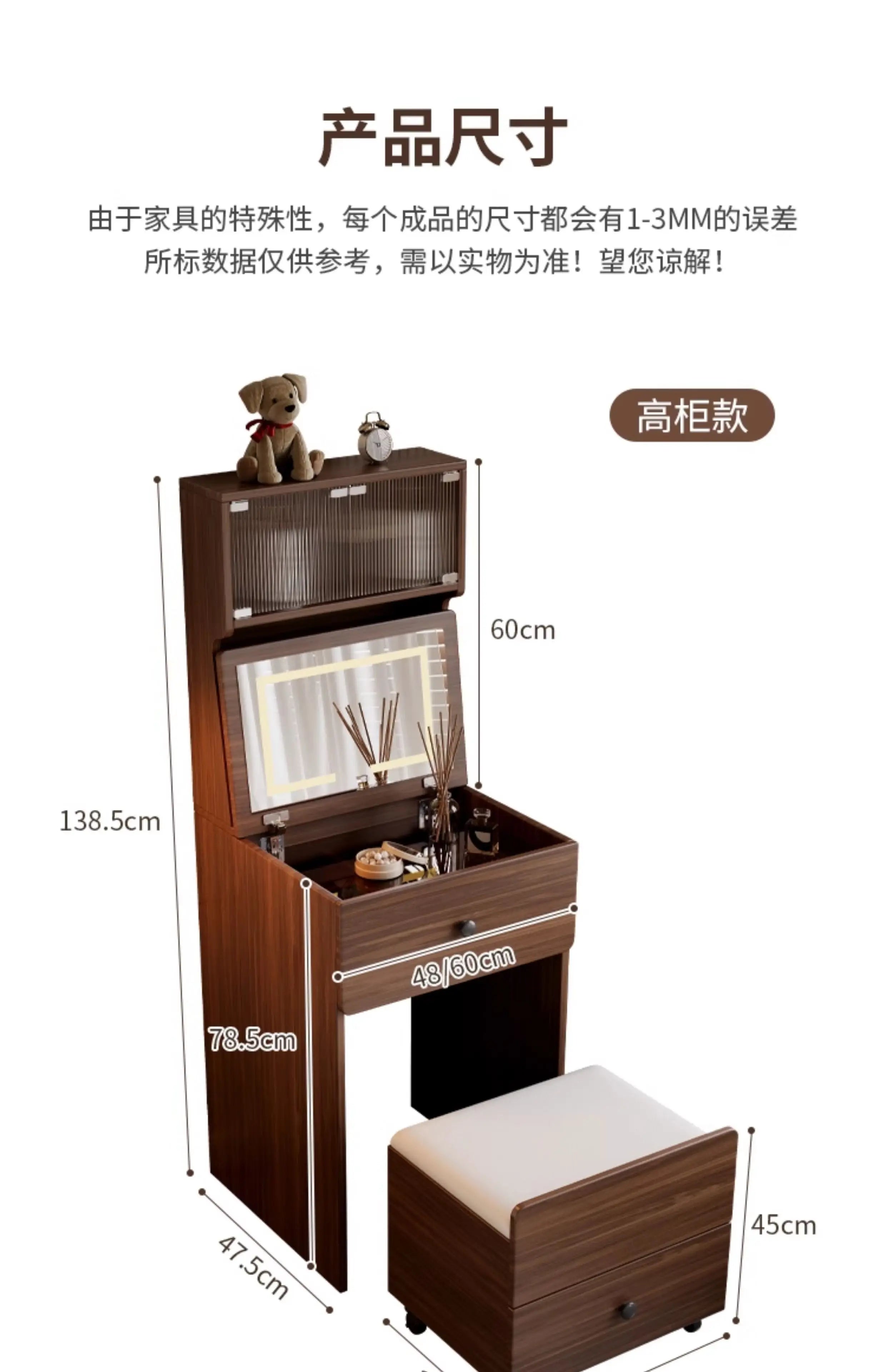 Multifunctional Narrow Nightstands With Drawers Storage Vintage Mid Century Nightstands Classic Elegant Criado Mudo Furniture