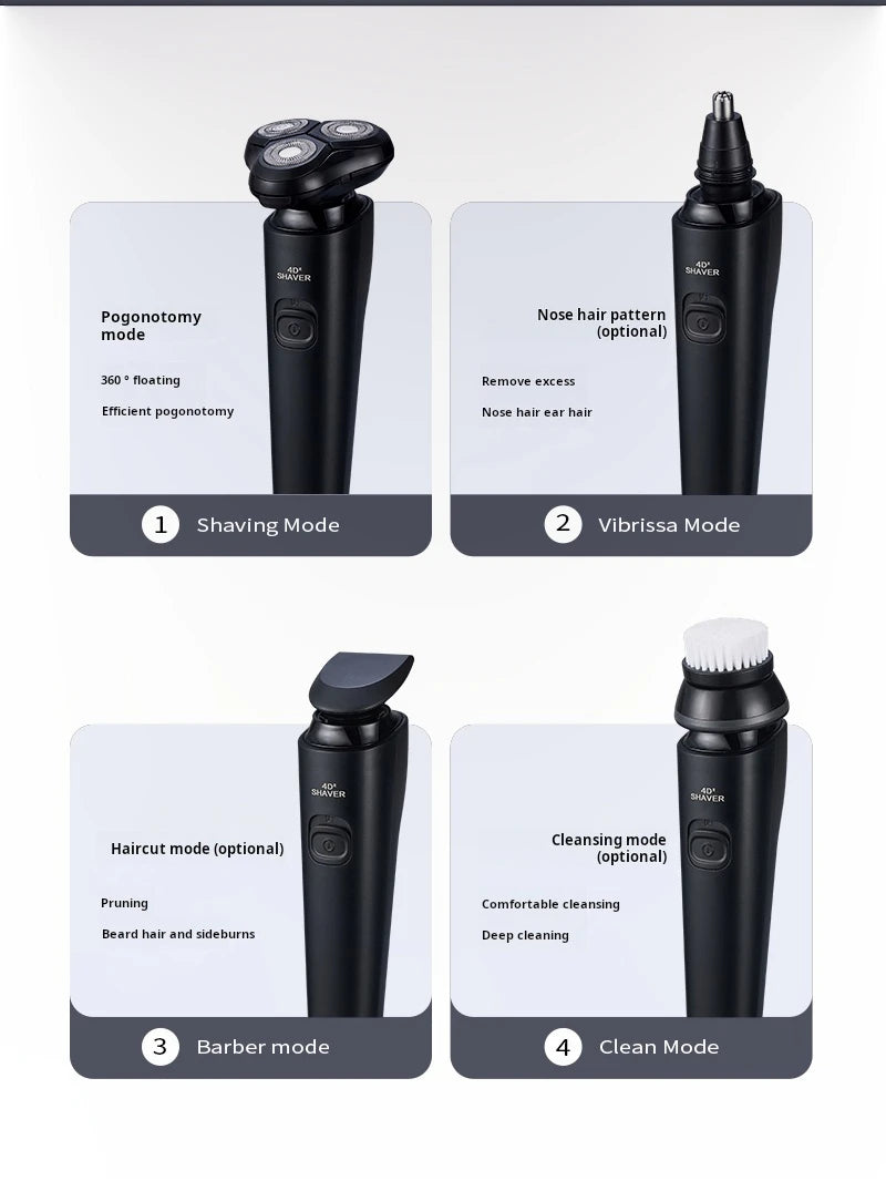 ZOZEN Electric Shaver Electric Razor Body Hair Clipper Cutting Shaving Machine for Men Women Beard Trimmer Washable Rechargeable