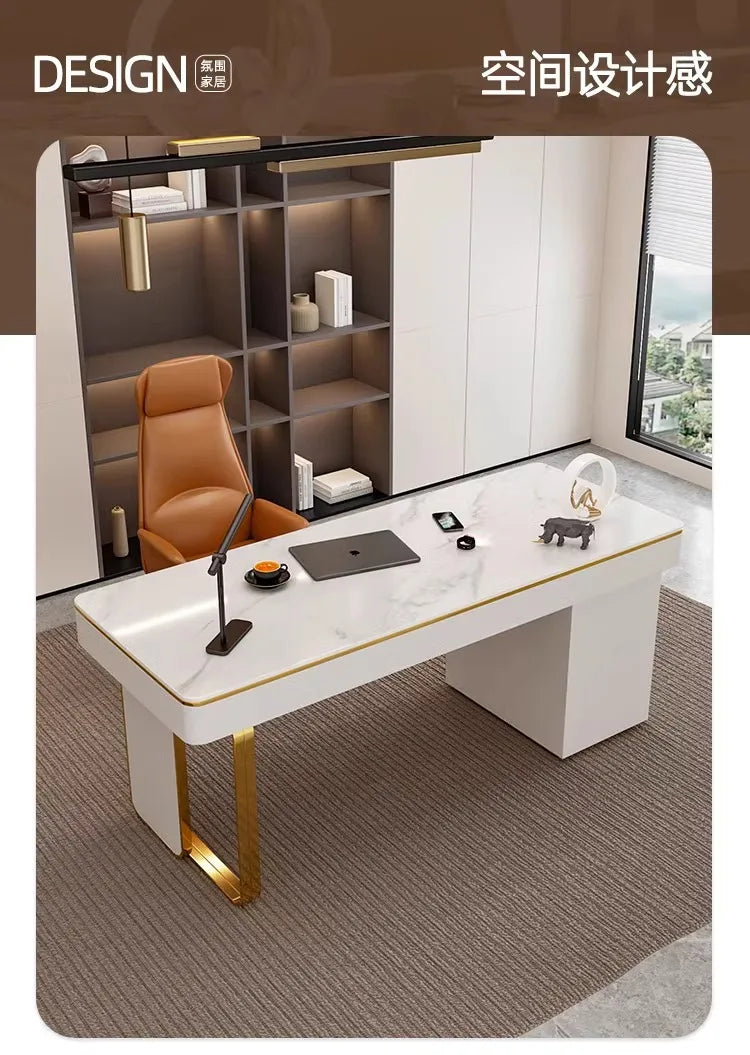 Modern Luxury Rock Slab Room Desks Gaming Desk Computer Desk Office Table Gaming Table Motion Study Computer Desks Furniture