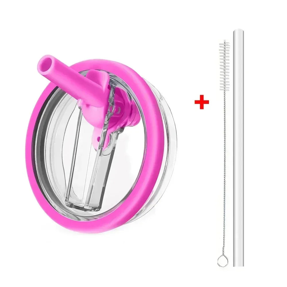 40oz Flip Straw Leak Proof Lid for Stanley Cup Spill-proof Cover Tumbler Lid Replacement for Stanley Cup Accessories Straw Cover