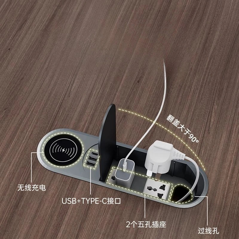 Organizer Luxury L Shape Computer gamer table cabinets executive Work office desk Multifunctional cable box Work Desk Table home