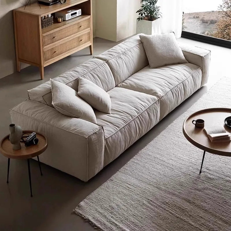 Lounge Double Living Room Sofas Floor Designer Cushion Elegant Sofa Comfortable Relax Divani Da Soggiorno House Accessories