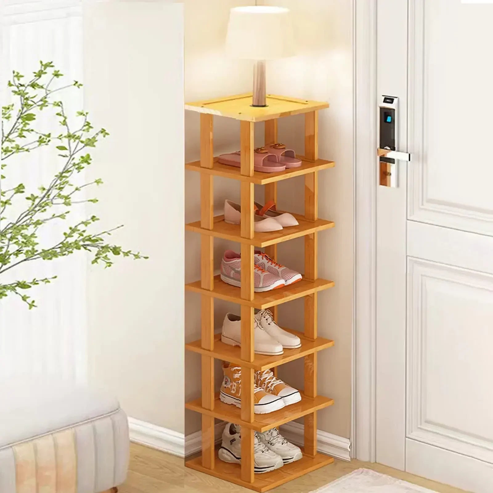 Bamboo Shoe Rack Detachable Shoe Rack for Easy Installation Storage Rack Entrance Storage Rack Multi-layer Simple Storage Rack