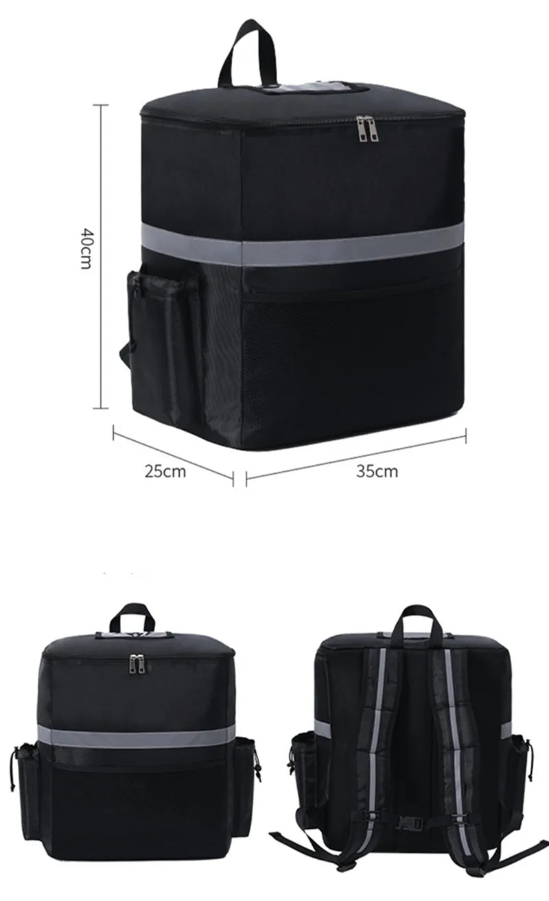 35L Extra Large Thermal Food Bag Cooler Bag Refrigerator Box Fresh Keeping Food Delivery Backpack Insulated Cool Bag