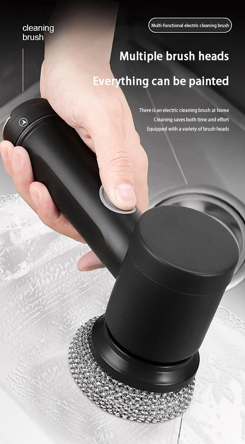 Xiaomi Electric Cleaning Brush Wireless Black High-power Multifunctional Bathroom Waterproof Portable Cleaning Brush Household