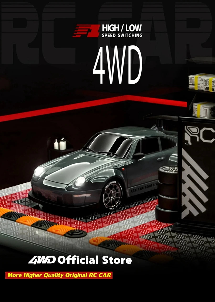 New 4WD Remote Control Drift Car Full Size 1:24 Mini Remote Control Racing Car Model 2.4G Radio High Speed RC Car Boy Toy Gift