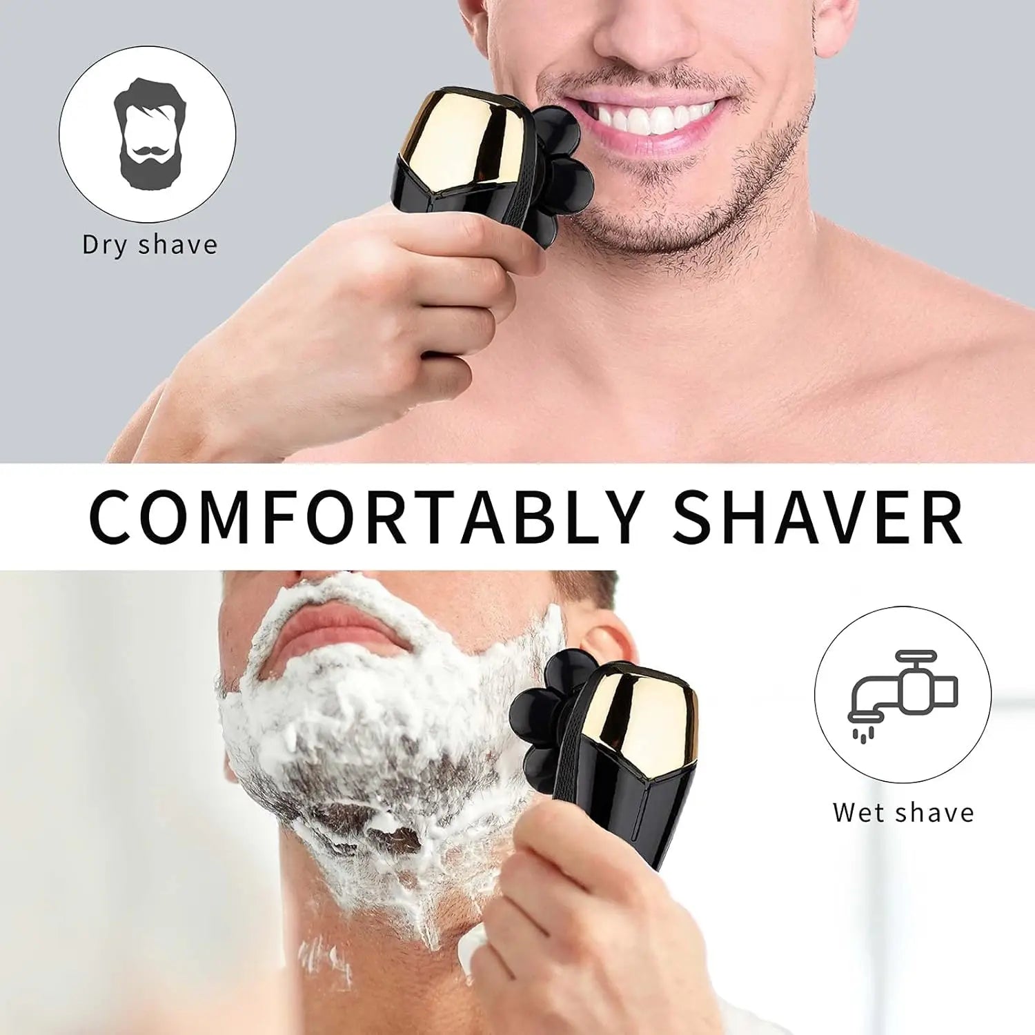 5 in 1 Shaver for Men Electric Shaver Powerful Bald Head Shaver Beard Shaving Machine For Men Razor Husband Gift Boyfriend