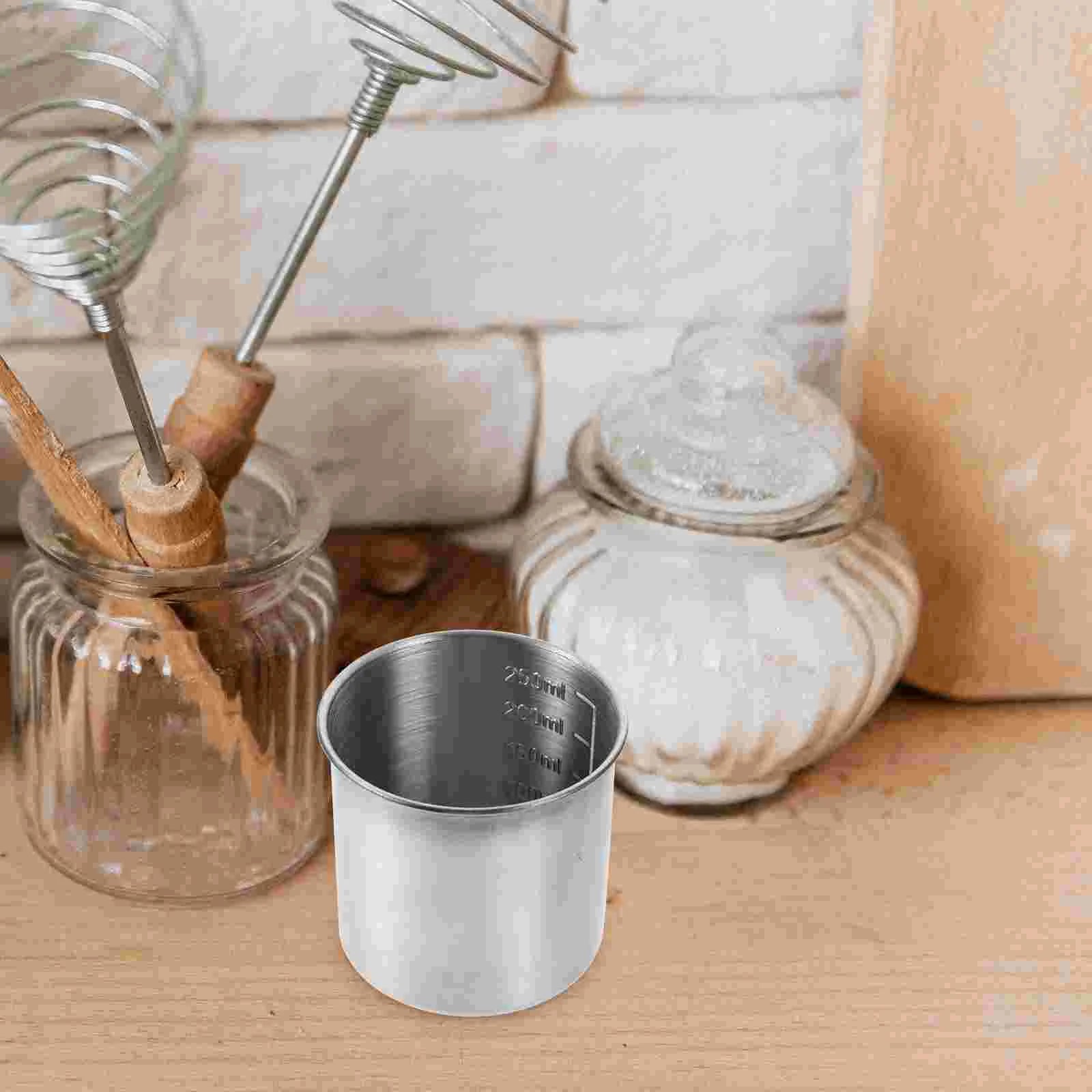 2pcs Stainless Steel Graduation Measuring Cup Rice (304 7cm Without Handle 50g)Cups Multi-size Liquid
