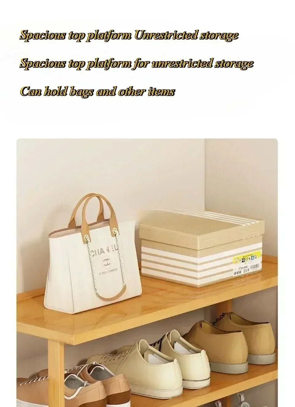 Bamboo Shoe Rack Detachable Shoe Rack for Easy Installation Storage Rack Entrance Storage Rack Multi-layer Simple Storage Rack