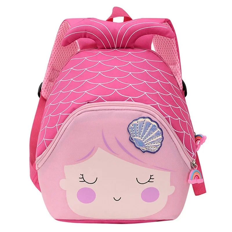 Kindergarten Sequin Princess Toddler Backpack Cartoon Fishtail Backpacks for Kids Cute Mermaid Children'S School Bag Purse Girls