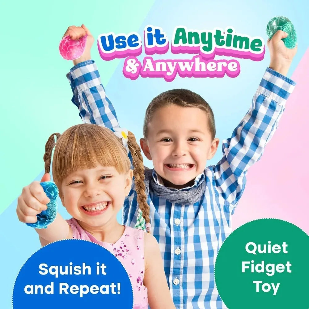 1Pc Squishy Multicolor Texture Ice Ball Squeeze Toy for Kids Adult Soft Pinch Pop Fidget Toys Children Halloween Christmas Gifts