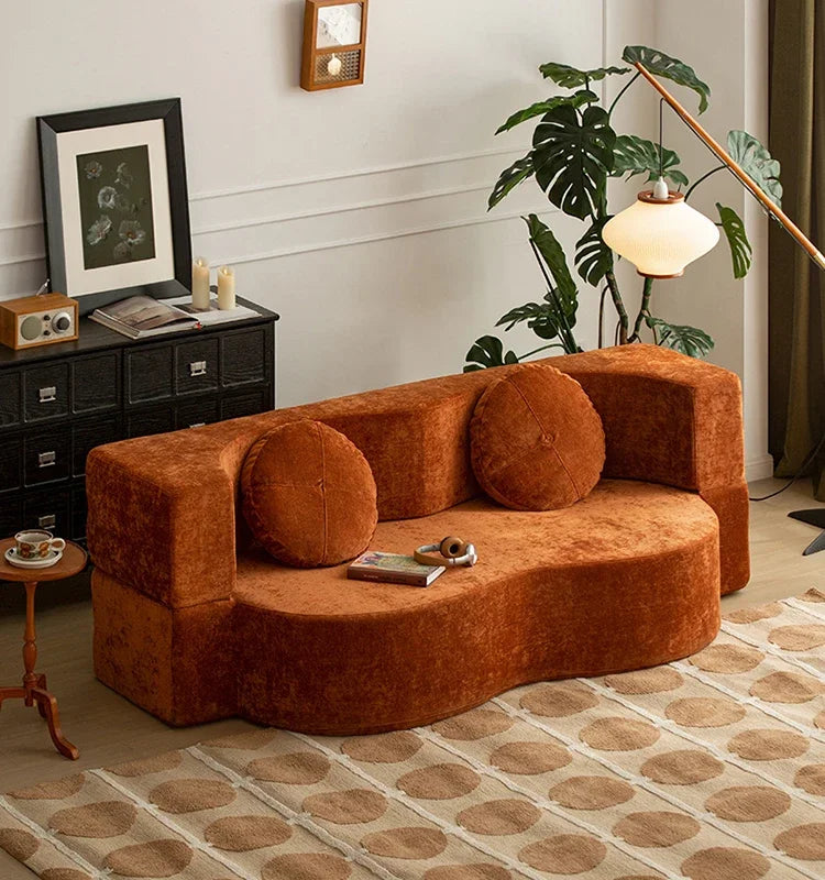 Teddy Sofa Multifunctional Transformable Vacuum Compression Sofa Bed Flip Foldable Washable Customizable Couch for Living Room