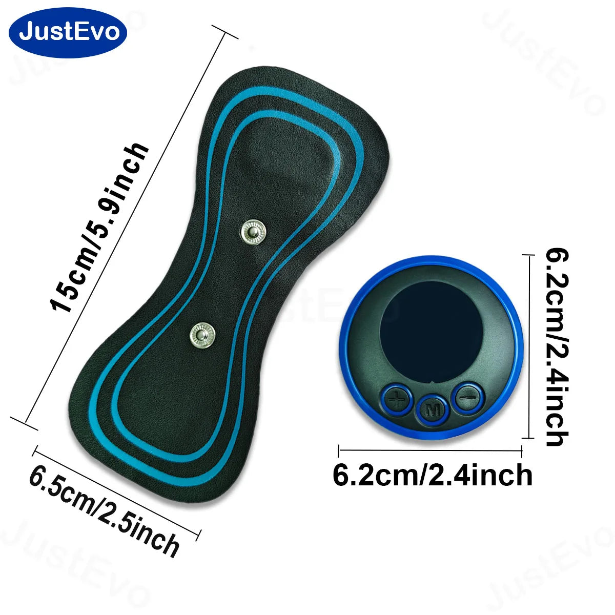 JustEvo Massager, full body massager, rechargeable and wireless design, ideal for muscle relaxation, perfect for office and gym.