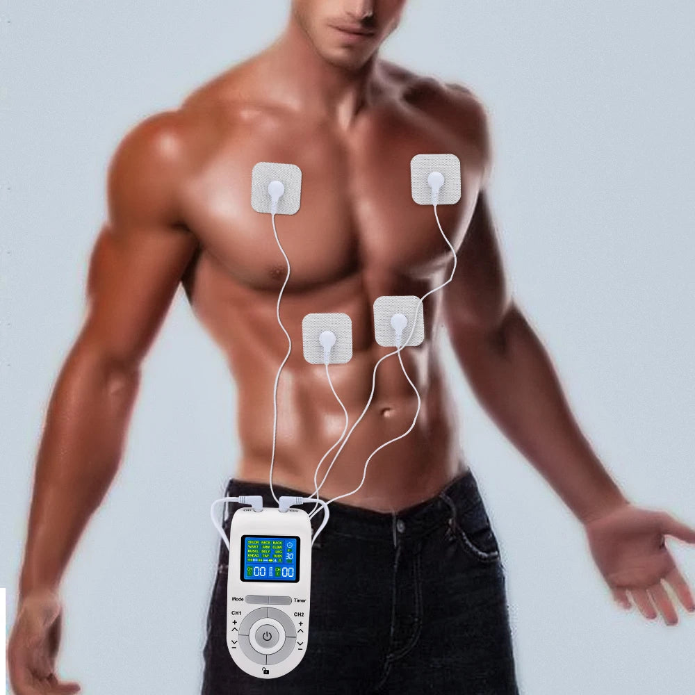 EMS TENS Electrode Pads Back Neck Body Massager Low Frequency Nerve Muscle Stimulator Relaxation Treatment Electrostimulator