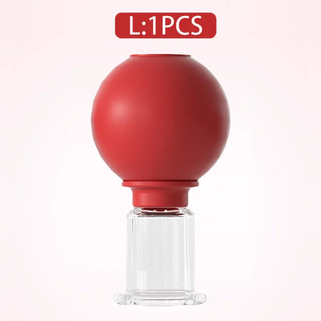 1/4PCS Rubber Massage Body Cups Vacuum Face Cupping Massage Cupping Facial Skin Lifting Body Anti Cellulite