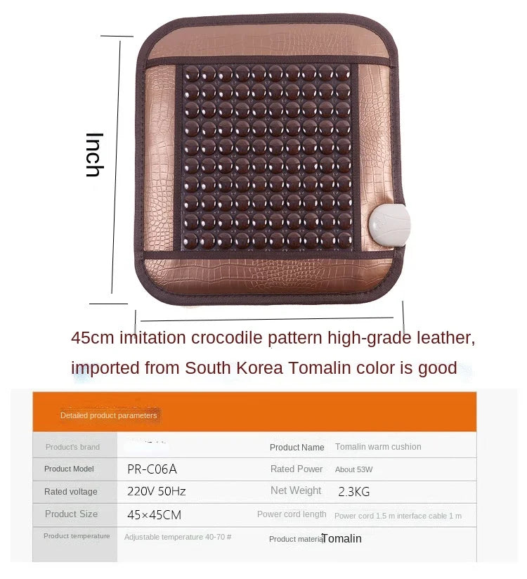 220V healthcare Korea germanium tourmaline massage mat Mix jade mattress electric heating therapy pad cushion best 45x80cm