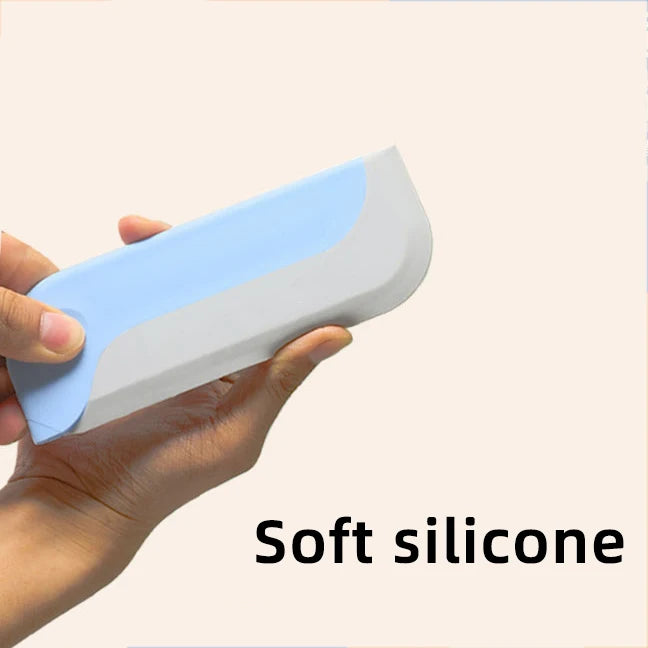 Soft Silicone Glass Wiper Scraper Bathroom Glass Cleaning Tools for Kitchen Car Mirror Cleaner Squeegee Window Cleaning Brush