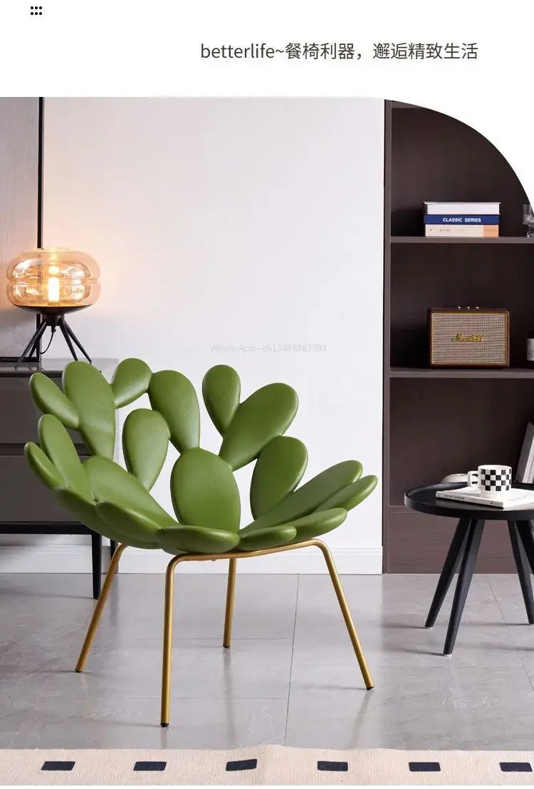 Internet Celebrity Cactus Chair  Leisure  Sofa  Modern Creative Light Luxury  Bed and Breakfast Living Room Balcony Outdoor