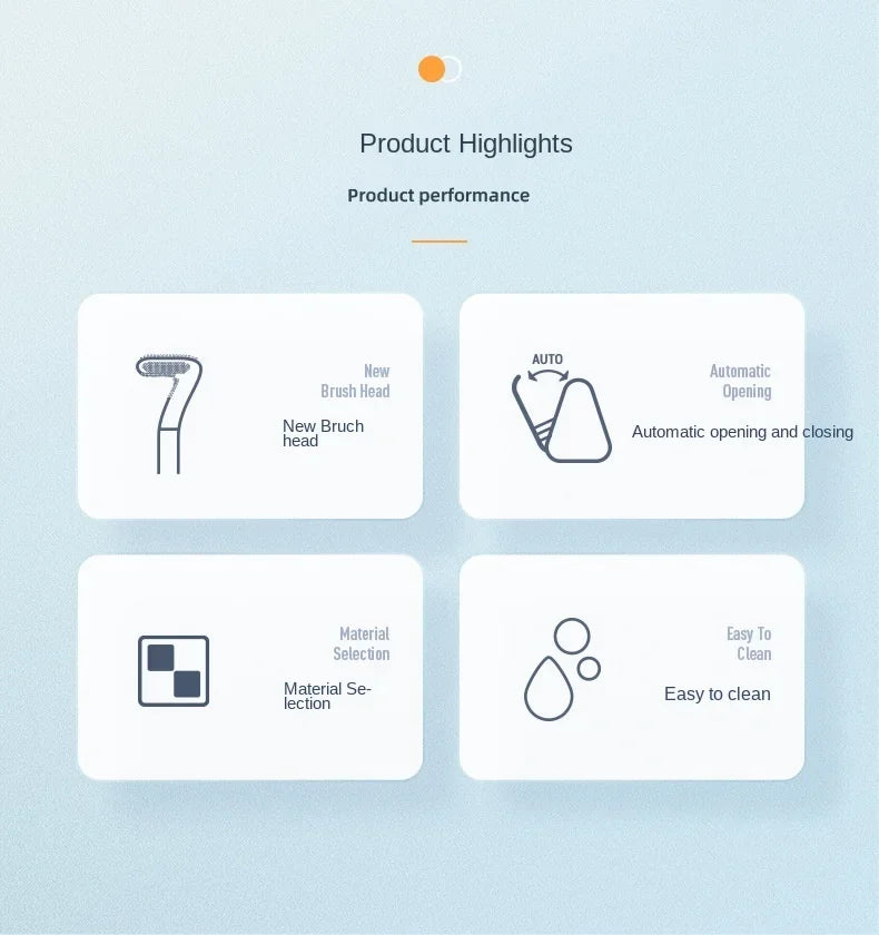 Golf Silicone Toilet Brushes Set Long Handled Toilet Cleaning Brush Black Modern Hygienic Bathroom Accessories Toilet Brush