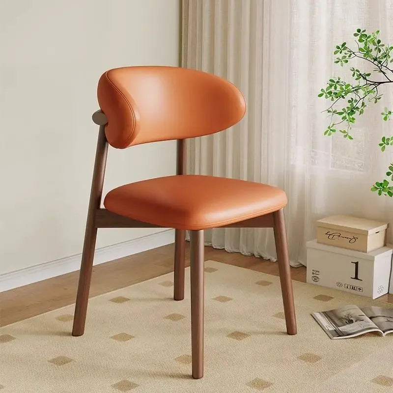 Lounge Vanity Dining Room Chairs Office Single Gamer Home Kitchen Chair Wooden Design Chaises Salle Manger Furniture XR50CY