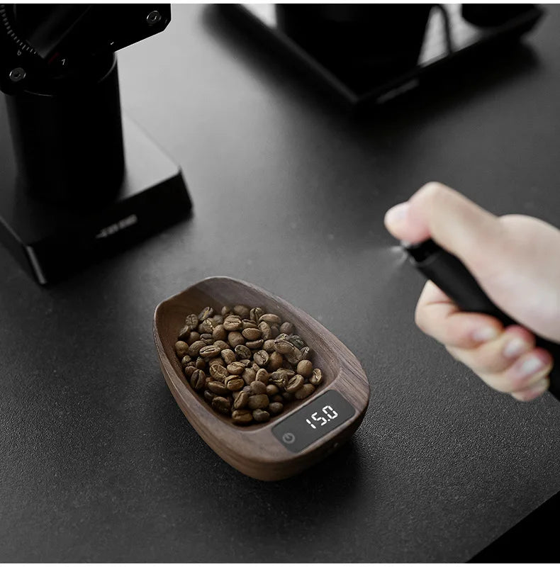 MHW-3BOMBER MVE Coffee Electronic Scale Weighing Bean Display Plate Hand Brewed Bean Dish Spray Bottle Set