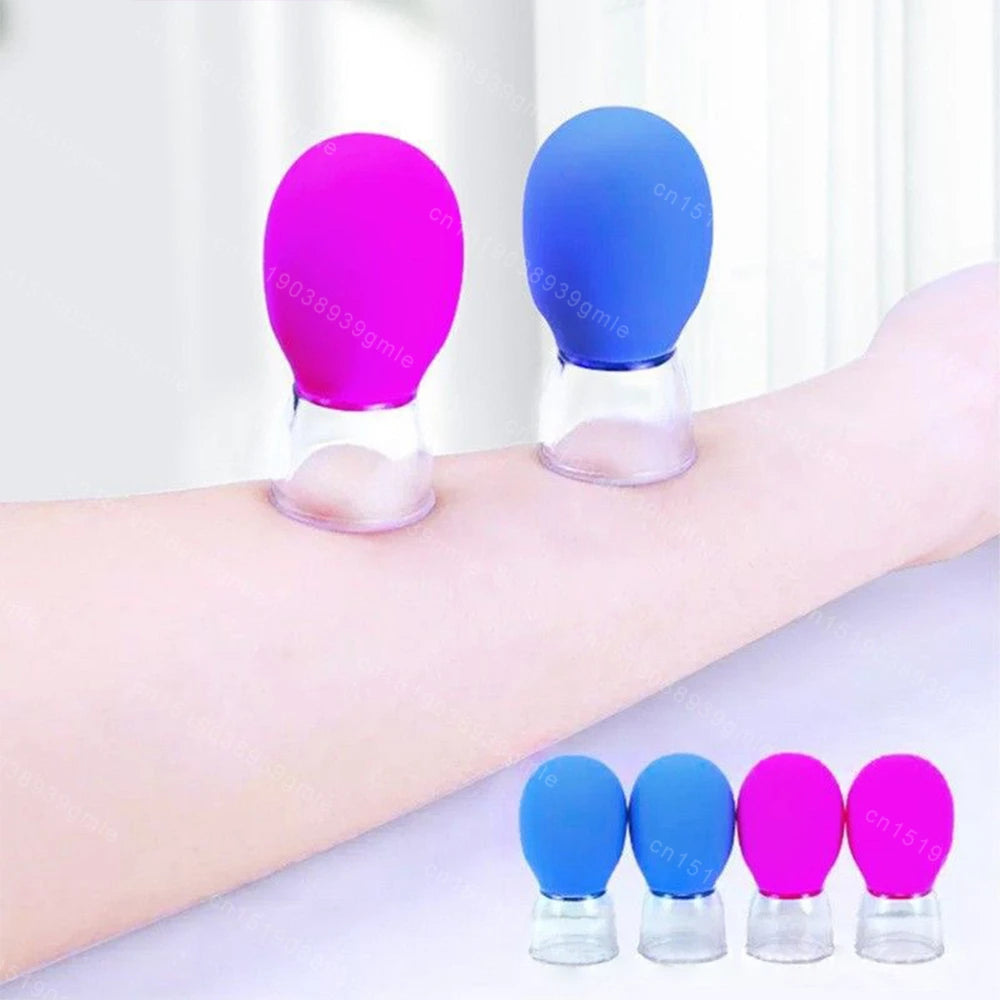 Facial Silicone Cans Cupping Cups Lifting Massage Chinese Cupping Set Small Mini Eye Cup Vacuum Cups Popularity Health Care