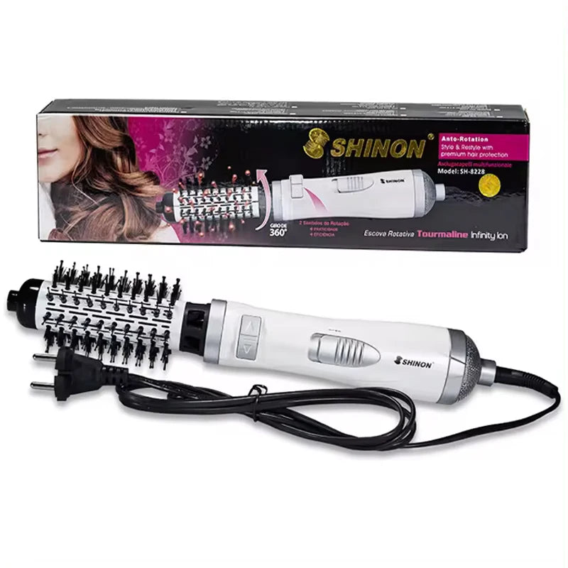 Hot Selling Automatic Rotating Hot Air Brush 2-In-1 Hair Salon Comb Straight Hair Brush And Portable Home Hot Air Comb