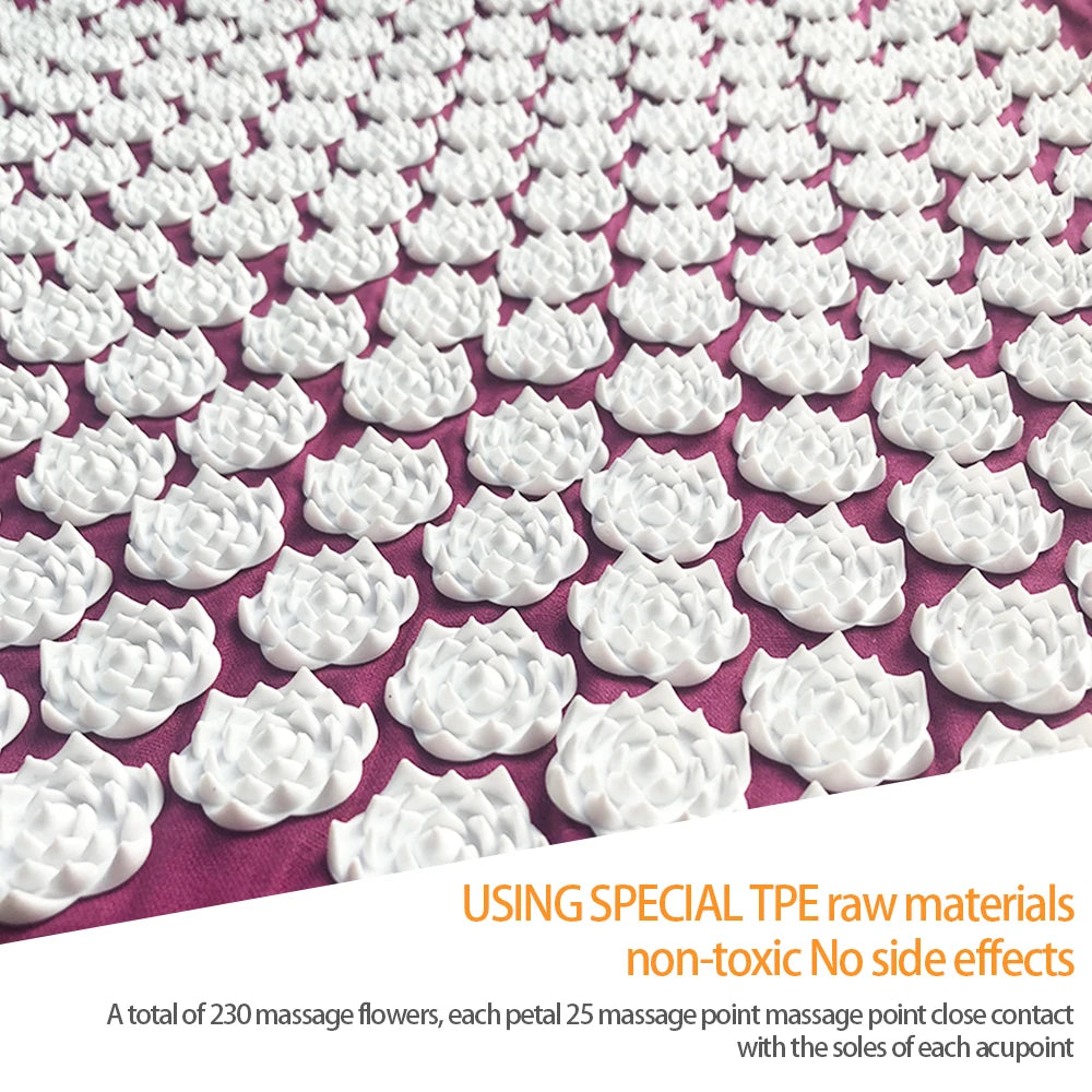 Extra Long Acupuncture Back Body Massage Yoga Sport Fitness Cushion Kuznetsov's Applicator Acupressure Spike Mat Pain Relief