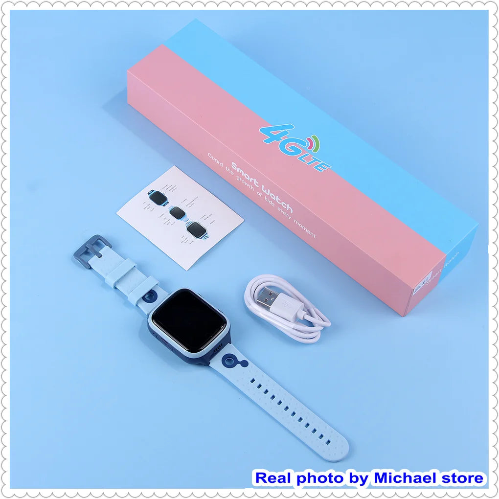 KGG 4G Smart Watch Kids GPS WiFi 1000mAh Video Call Tracker Location SOS Call Back Monitor Phone Watch Smartwatch Children Gifts