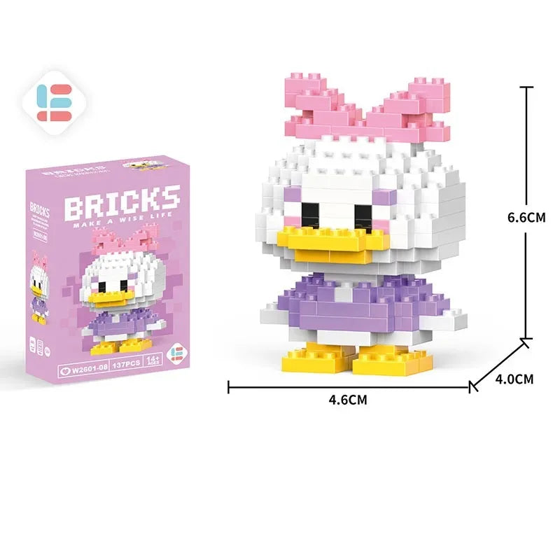 Disney LiLo Stitch Toys Building Blocks  Pikechu lega Anime Cartoon Character Model Building Blocks Toy for children Gift