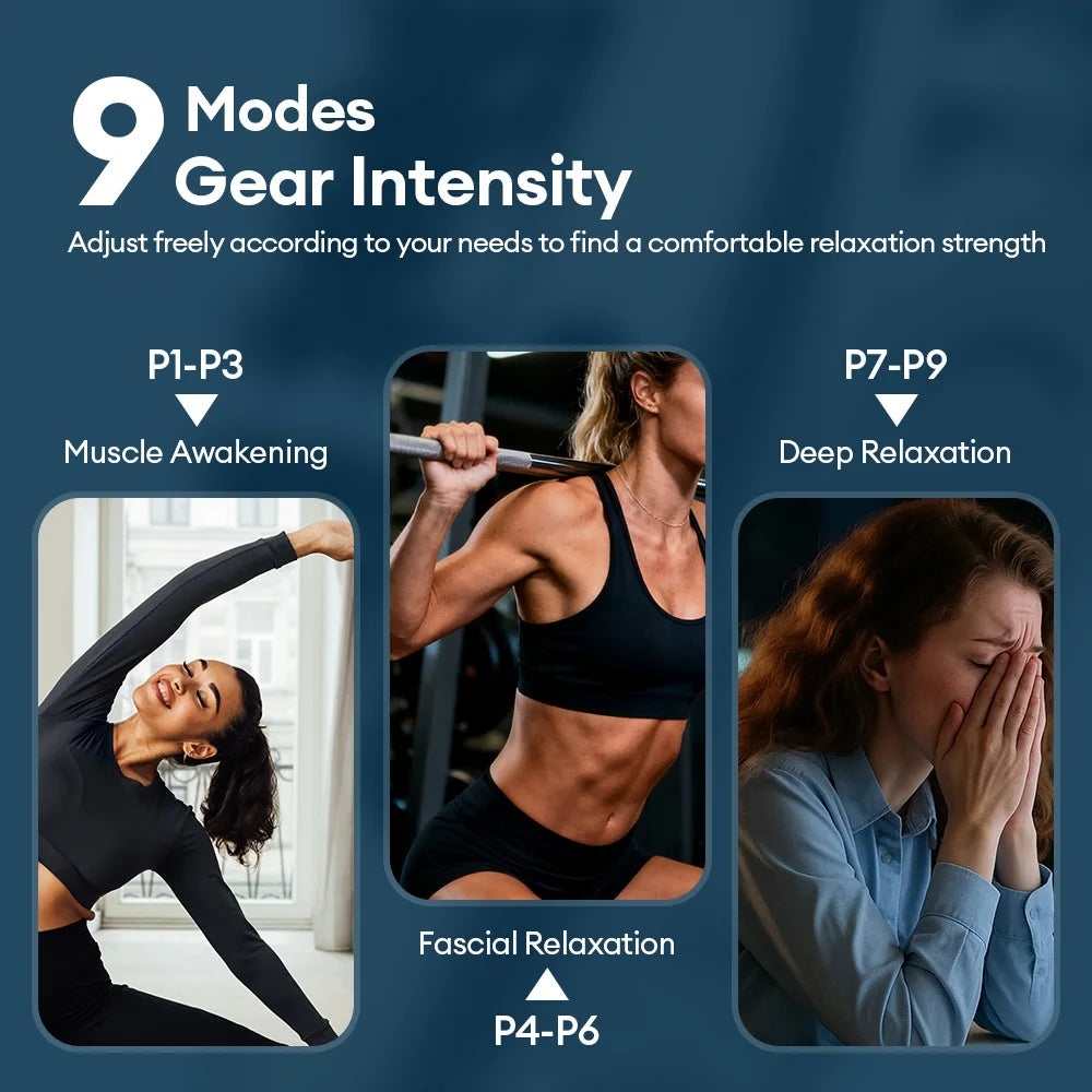 66-head Fascia Gun High Frequency Vibration Body Massage Gun Back Massager Waist Massager Neck Shoulder Thigh Fascia masajeador