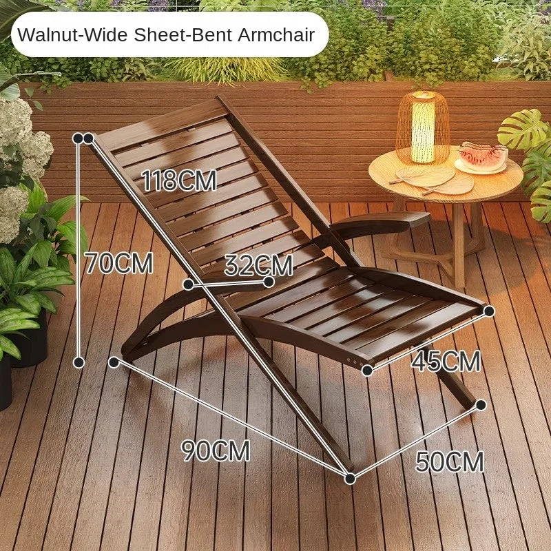 X&D Four Level Adjustable Bamboo Lounge Chair Foldable Chair For Home Use Can Sit Or Lie Down Summer Sleeping Chair Office Chair