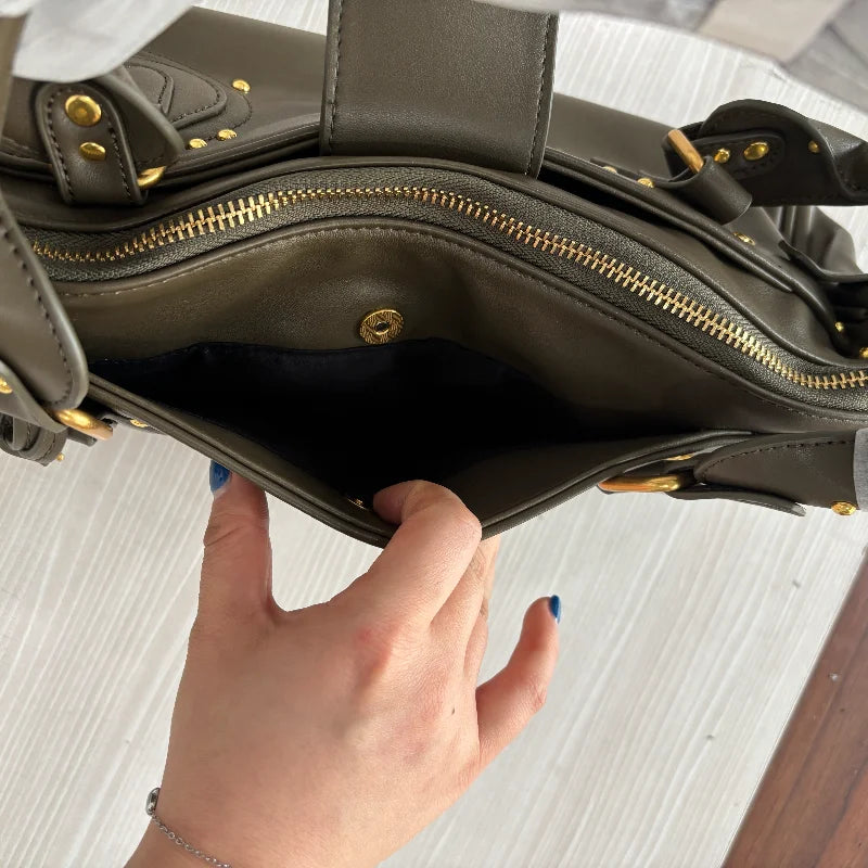 Vintage Lock Design Tote Bag Luxury Women's Handbag Underarm Bag Women's Large Boston Hobo Bag Fashion Texture Business Handbag