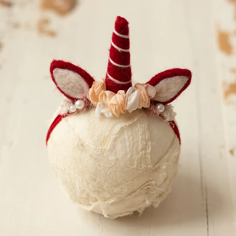 ❤️Newborn Photography Props Accessory Cute Manual Headband Studio Baby Photo Cartoon Ear Headwear Infant Shoot Accessories