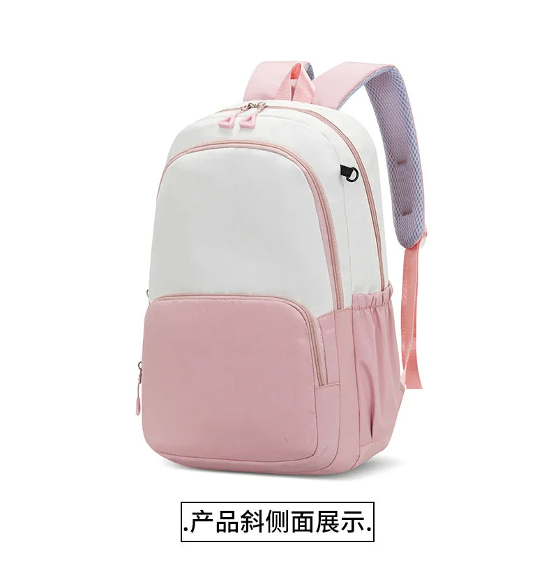 Stitch Disney Girls Schoolbag with Pencil Bags Women Travel Bag New Backpacks for Student Children Large Capacity Bookbag Gifts