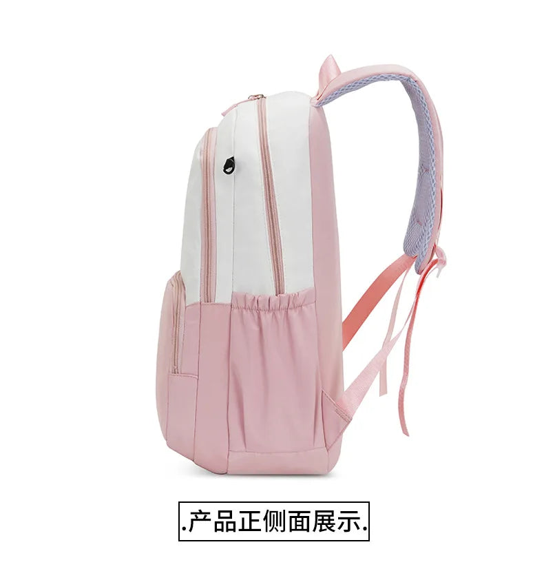 Stitch Disney Girls Schoolbag with Pencil Bags Women Travel Bag New Backpacks for Student Children Large Capacity Bookbag Gifts