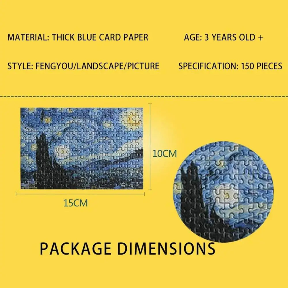 150PCS/Set Oil Painting Jigsaw Puzzles Mini Test Tube Oil Painting Jigsaw Gifts Family Educational Toys Adult Children