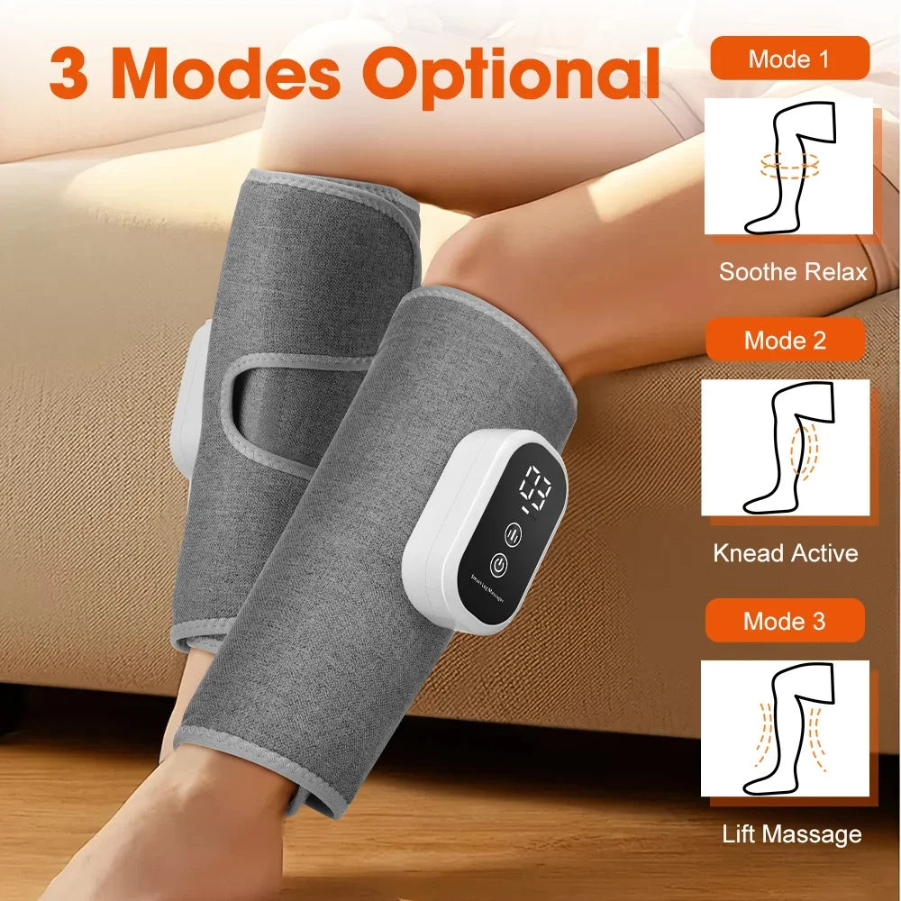 2/1PCS Wireless 360° Air Pressure Calf Massager Eletric 3 Mode Compresstion Leg Massage Foot Calf Muscle Circulation