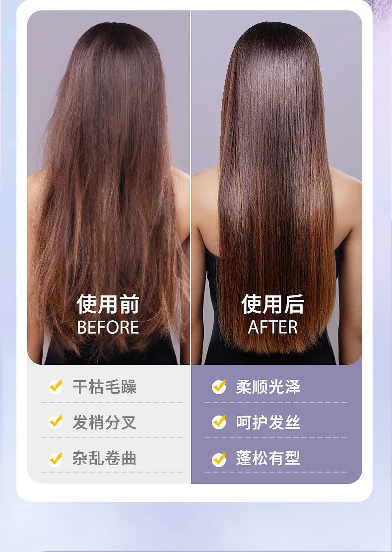 Wireless Hair Straightener Heating Negative Ion Straight Curling Hair Comb Rechargeable Anti-scalding Electric Hair Care Brushes