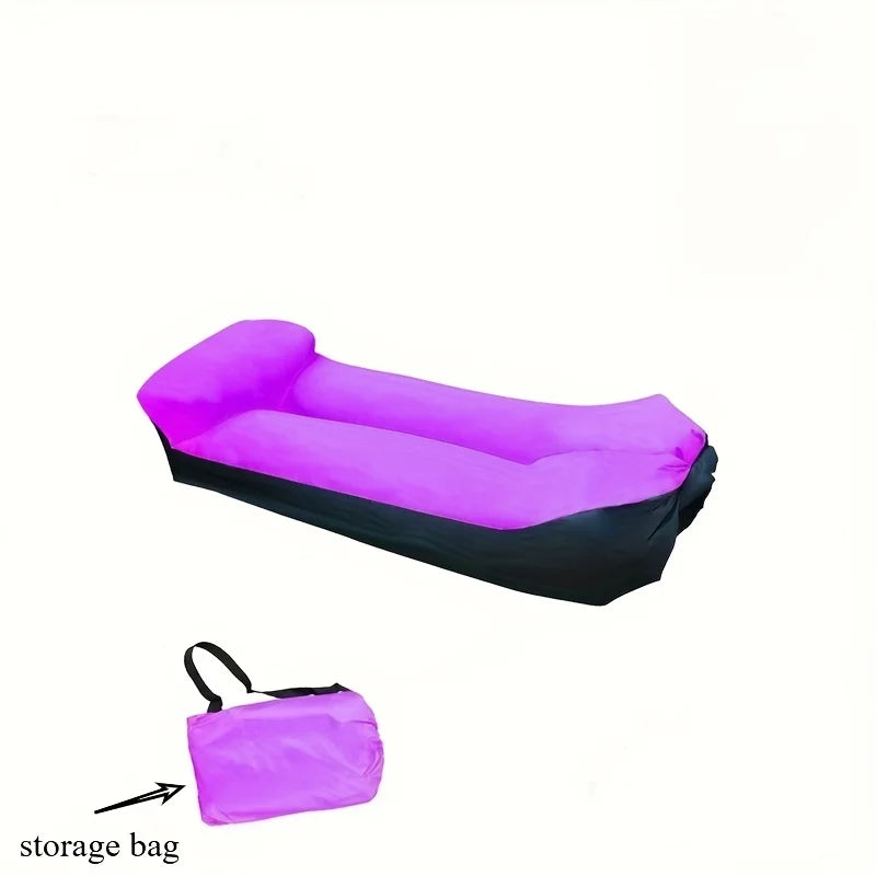 Portable Inflatable Sofa Chair - Quick Inflation and Deflation, Sofa with Storage Bag, Suitable for Travel, Camping - Picnicking