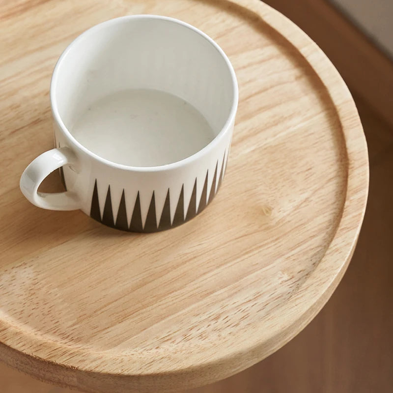 Solid Wood Corner Side Table Luxury Multi-Functional Table for Sofa/Bedside With Storage Shelf Candle Holder Modern Living Room