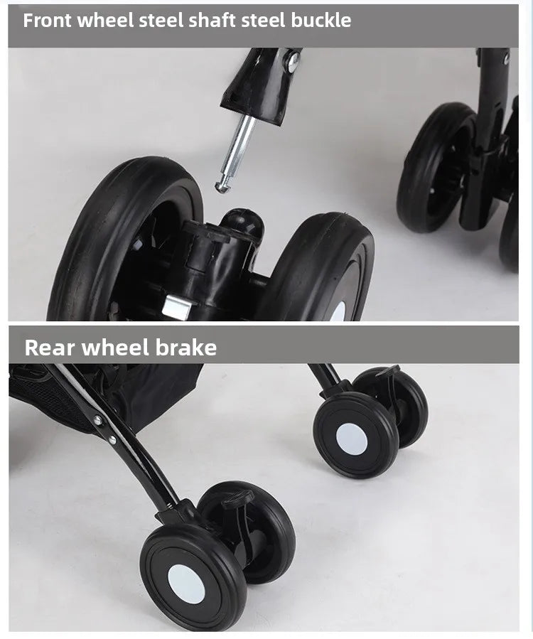 New Multi-layer Pet Strollers Universal for Cats and Dogs Detachable and Detachable Trolley for Pets in Large Space Pet Products